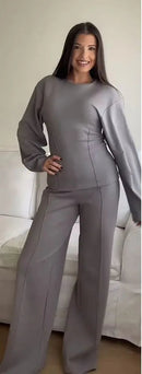 Conjunto casual de duas peças para mulher: conforto, estilo e elegância sem esforço.