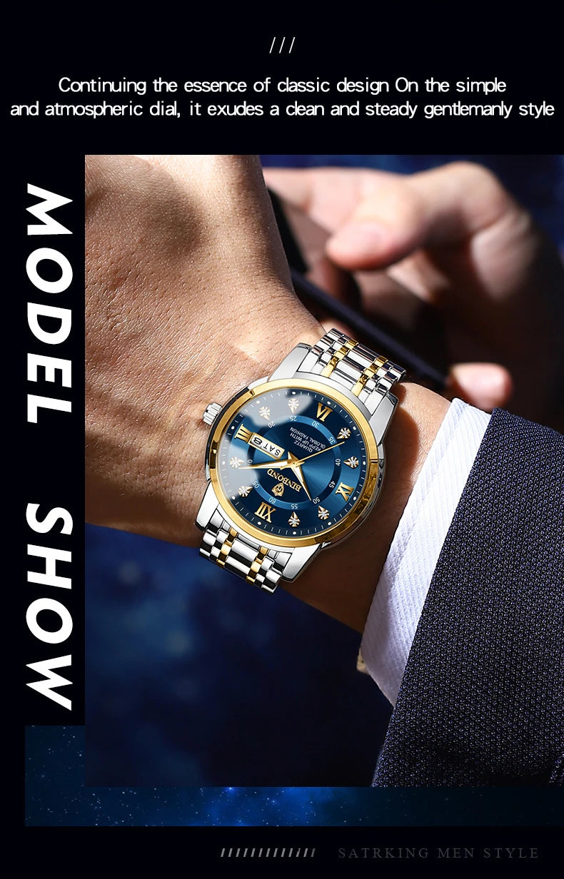 Men’s Luxury Style Watch – Stylish & Waterproof, Great Value