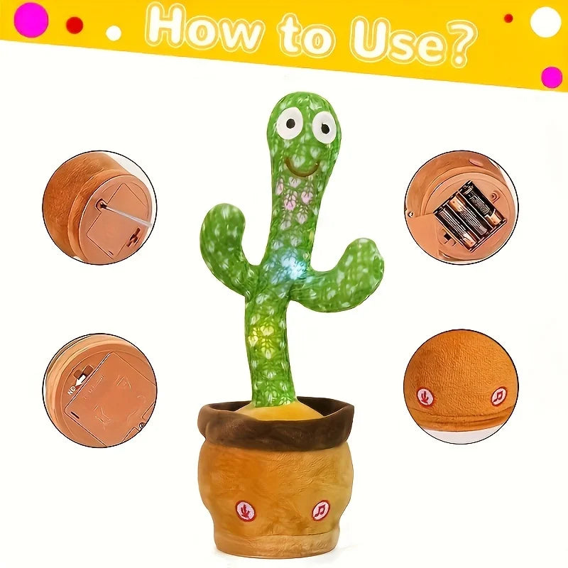 Interactive Cactus – Dances, Sings, Lights Up and Repeats What You Say!
