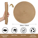 Set of 6 Round Braided Placemats – 34cm | Stylish & Practical Dining Table Decor