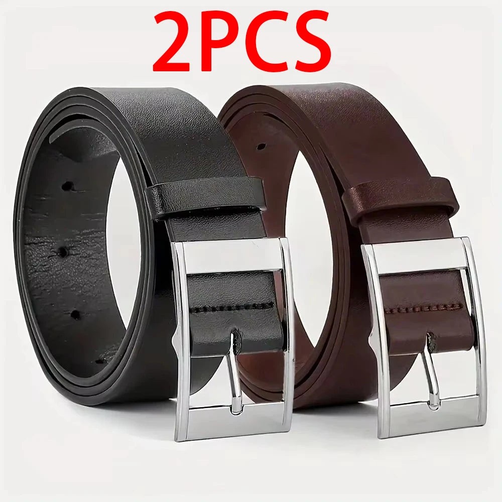 Luxury Men’s PU Leather Belt – Elegant and Versatile for Everyday Wear