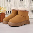 Botas Confortáveis ​​​​Femininas de Inverno Cano Curto com Forro Peluche