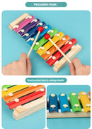 Brinquedo Educativo Montessori de Madeira 9 em 1 – Desenvolve Competências Motoras e Lógicas 