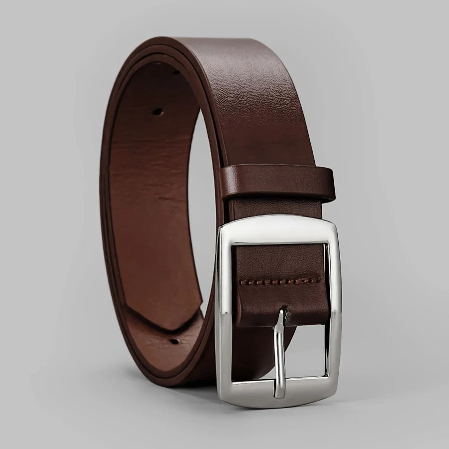 Elegant PU Leather Belt – Unisex Luxury Waist Strap for Jeans and More