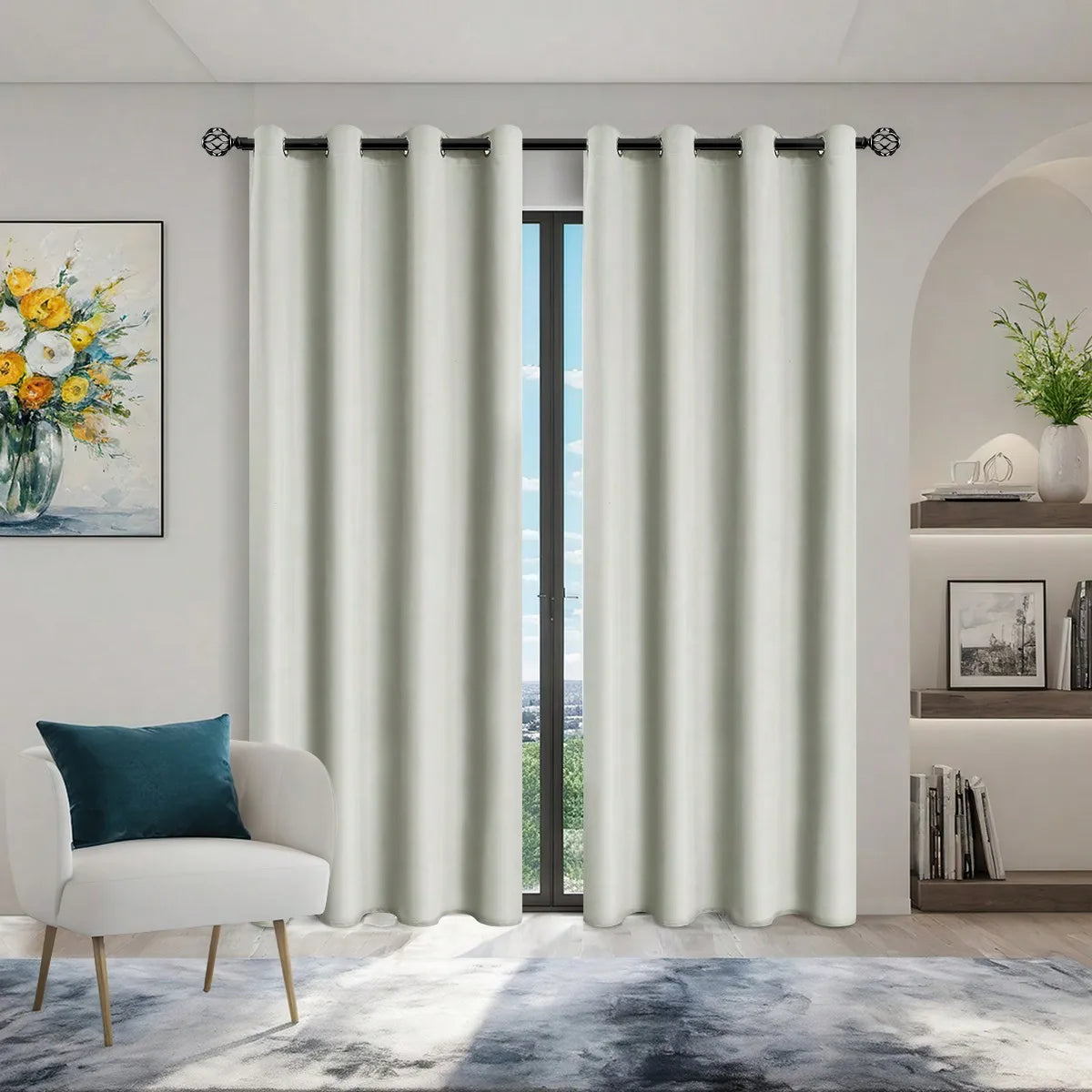 Solid Blackout Curtain with Grommets – Full Privacy and Stylish Comfort