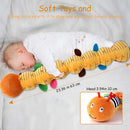 Lagarta Sensorial Musical – Brinquedo de Peluche Macio para o Desenvolvimento do Bebé