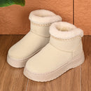 Botas Confortáveis ​​​​Femininas de Inverno Cano Curto com Forro Peluche