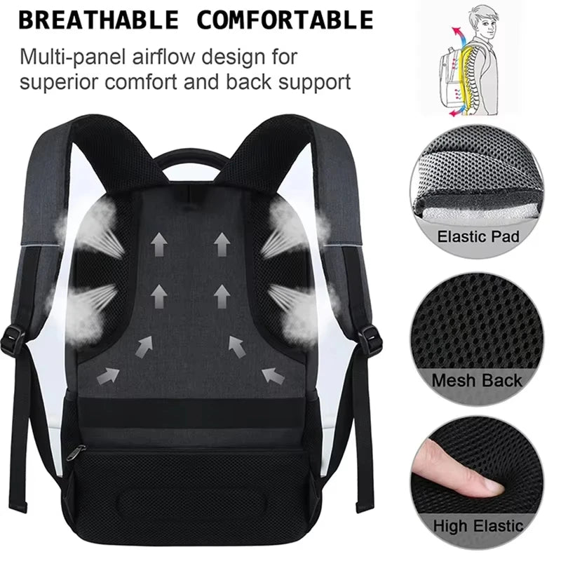 Men's Large-Capacity Waterproof Backpack – Style, Comfort & Versatility in One!