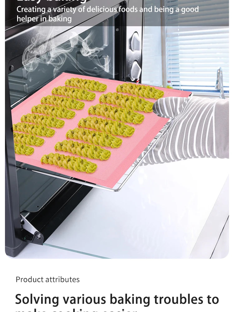 30x40cm Silicone Grill Mat – Breathable Baking Tray for Oven
