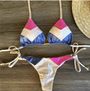 2023 Sexy Bikini Multicolor Swimsuit Women Swimwear Push Up Ribbed Bikini Set Brazilian Bathing Suit Beach Wear Bather Biquini