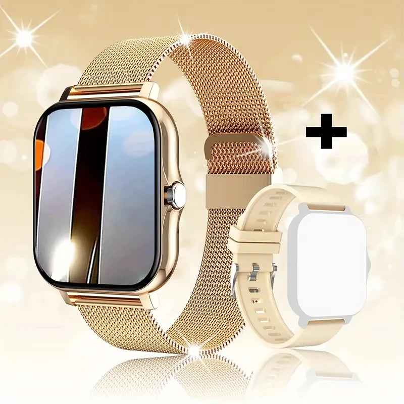 Smartwatch – Full Touch Screen, Fitness Tracker, Bluetooth Calls, Waterproof