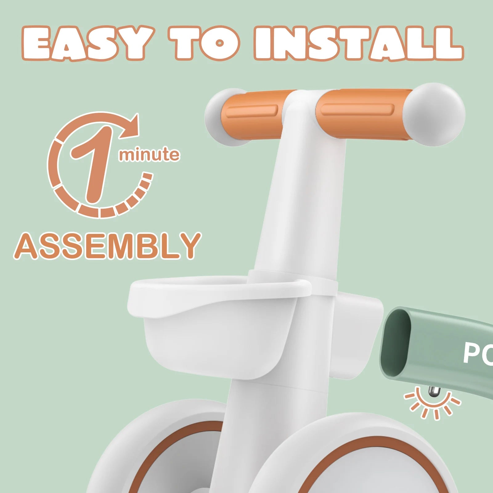 4-Wheel Baby Balance Bike – The Perfect First Ride for Toddlers!